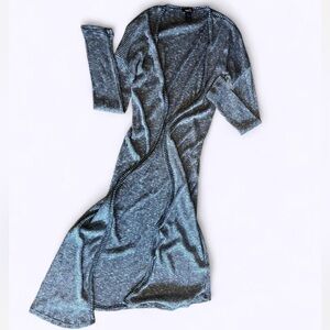 Gray Long Sleeve Cardigan